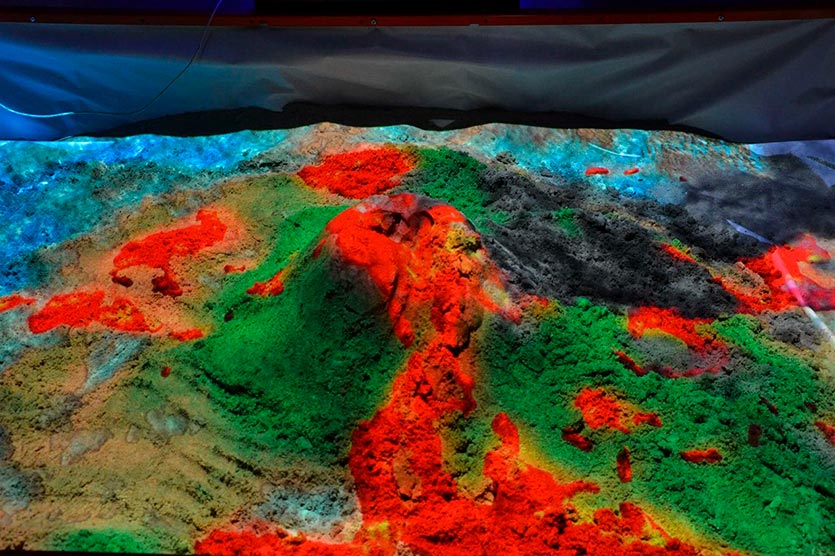 Interactive Sandbox Volcano